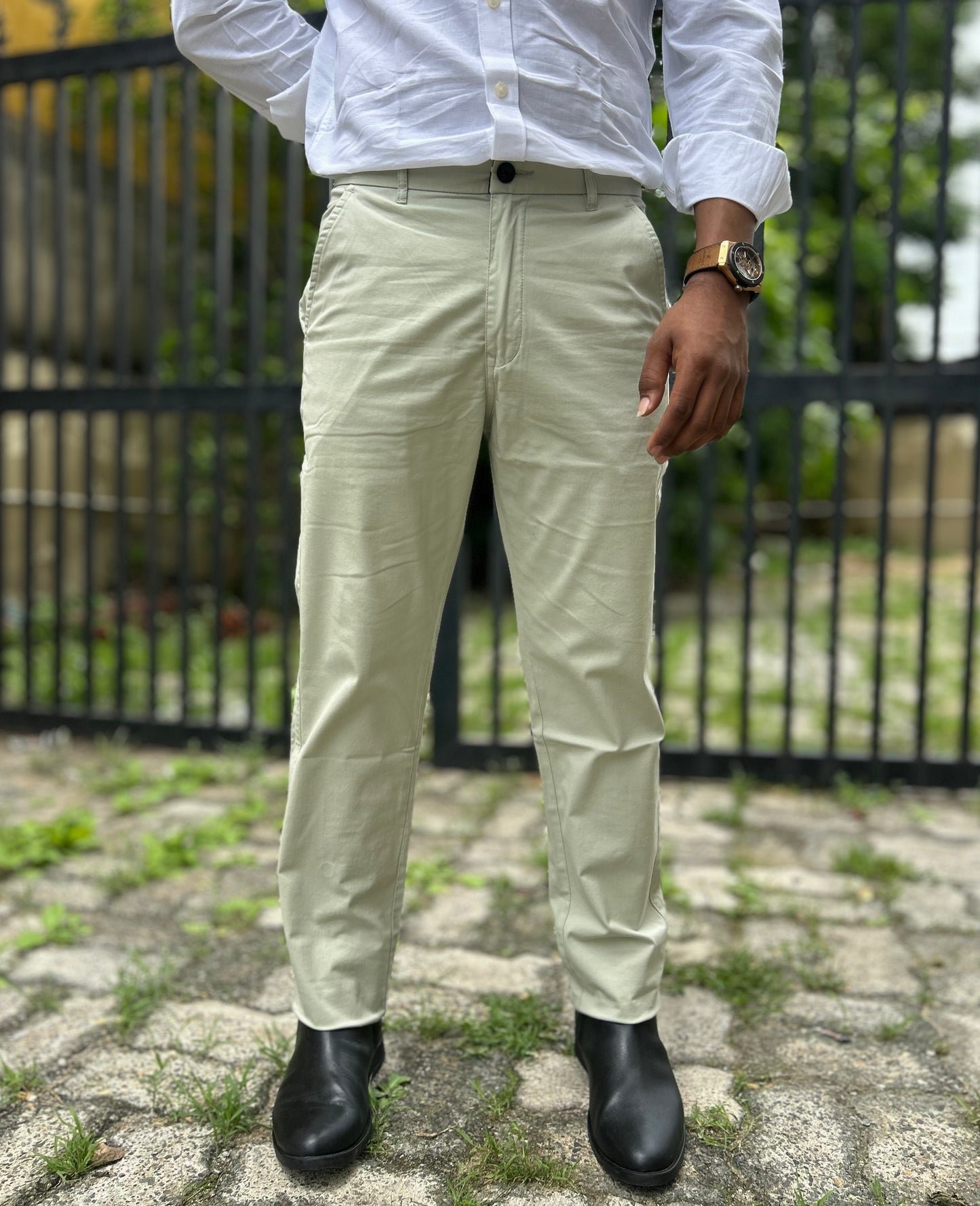 Slim Fit Cotton Trouser