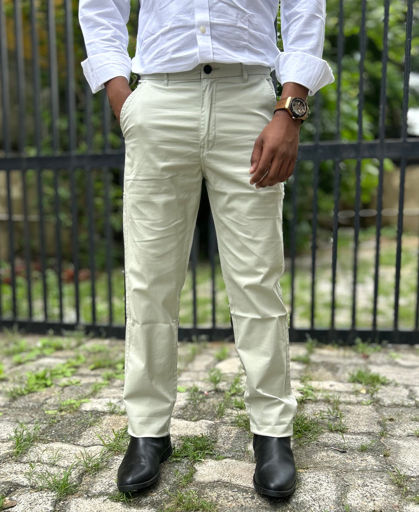 Slim Fit Cotton Trouser