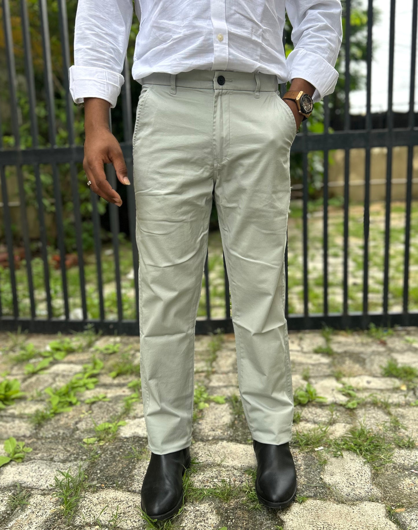 Slim Fit Cotton Trouser