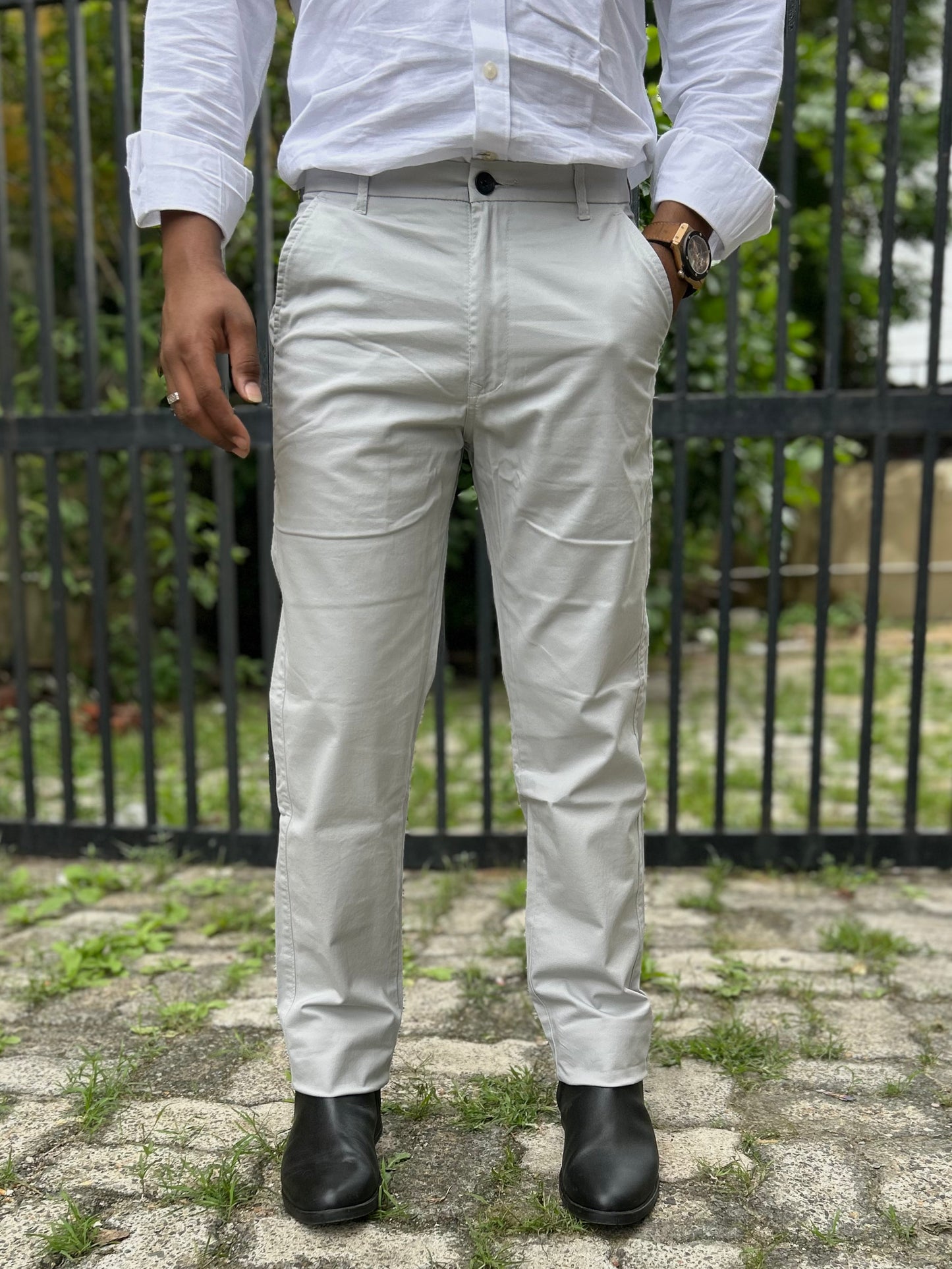 Slim Fit Cotton Trouser