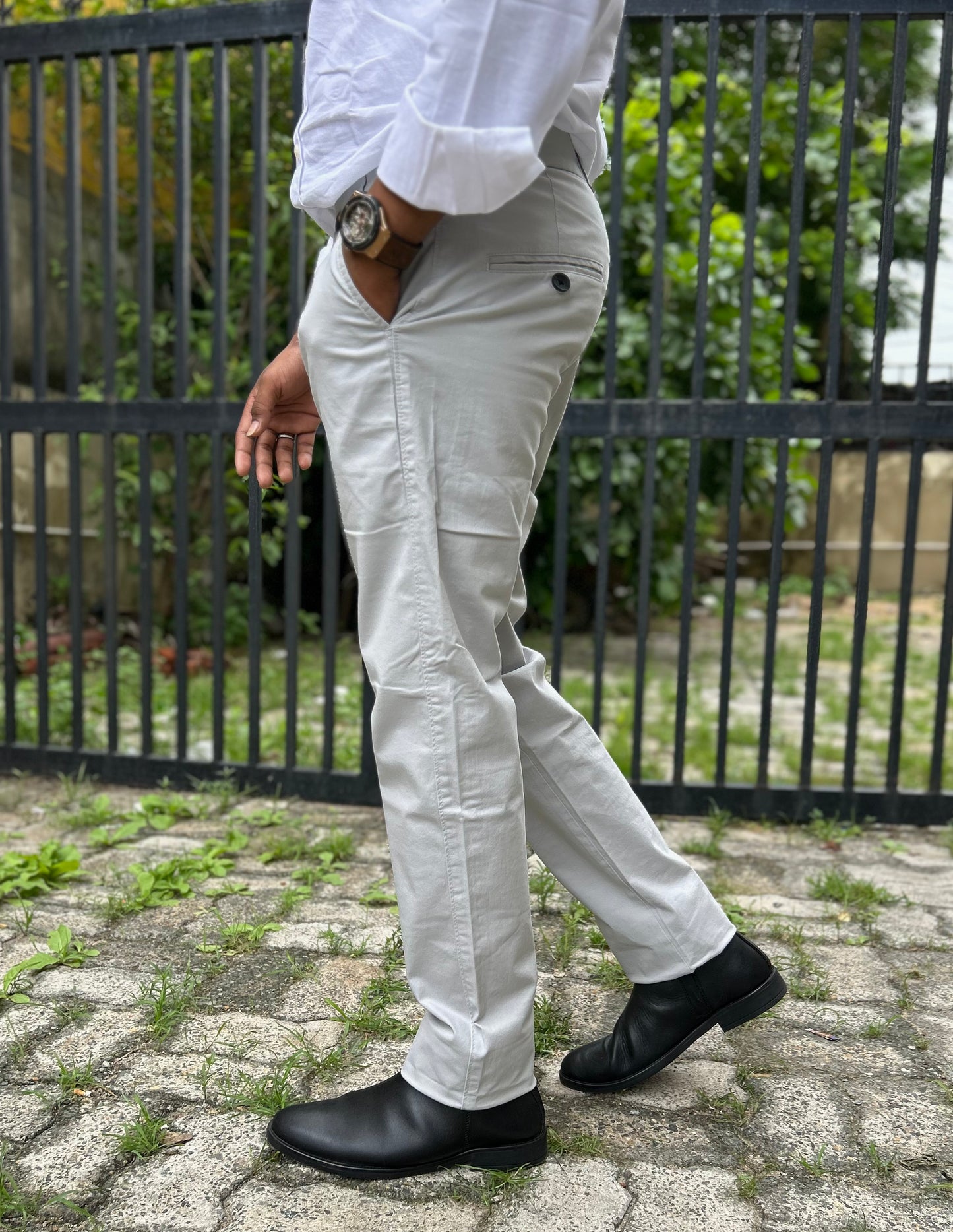 Slim Fit Cotton Trouser