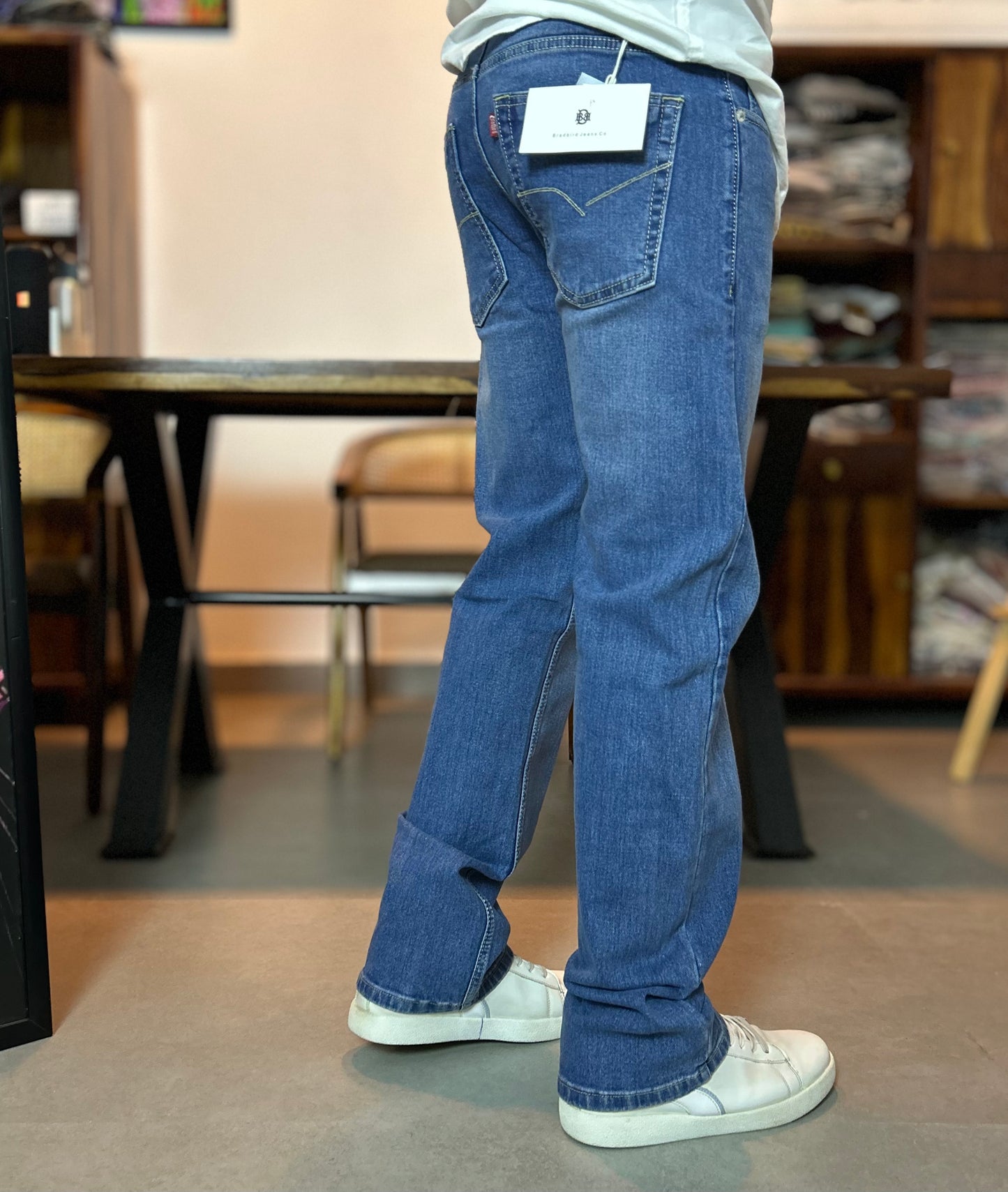 Dusty Shade Straight Fit Jeans