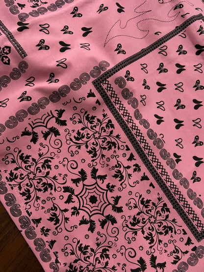 Bradbird Pink Bandana Drop Shoulder Tee – Full Printed Edition