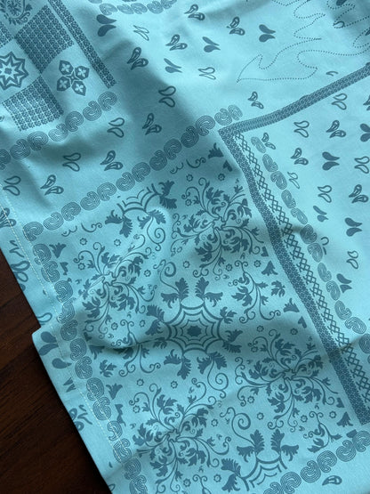 Bradbird Mint Blue Bandana Tee – Drop Shoulder Edition