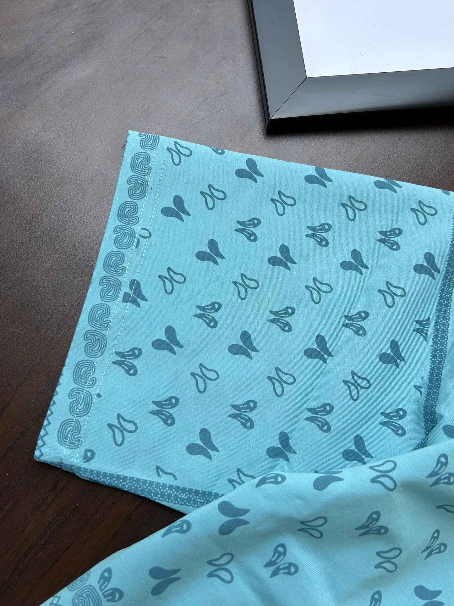 Bradbird Mint Blue Bandana Tee – Drop Shoulder Edition