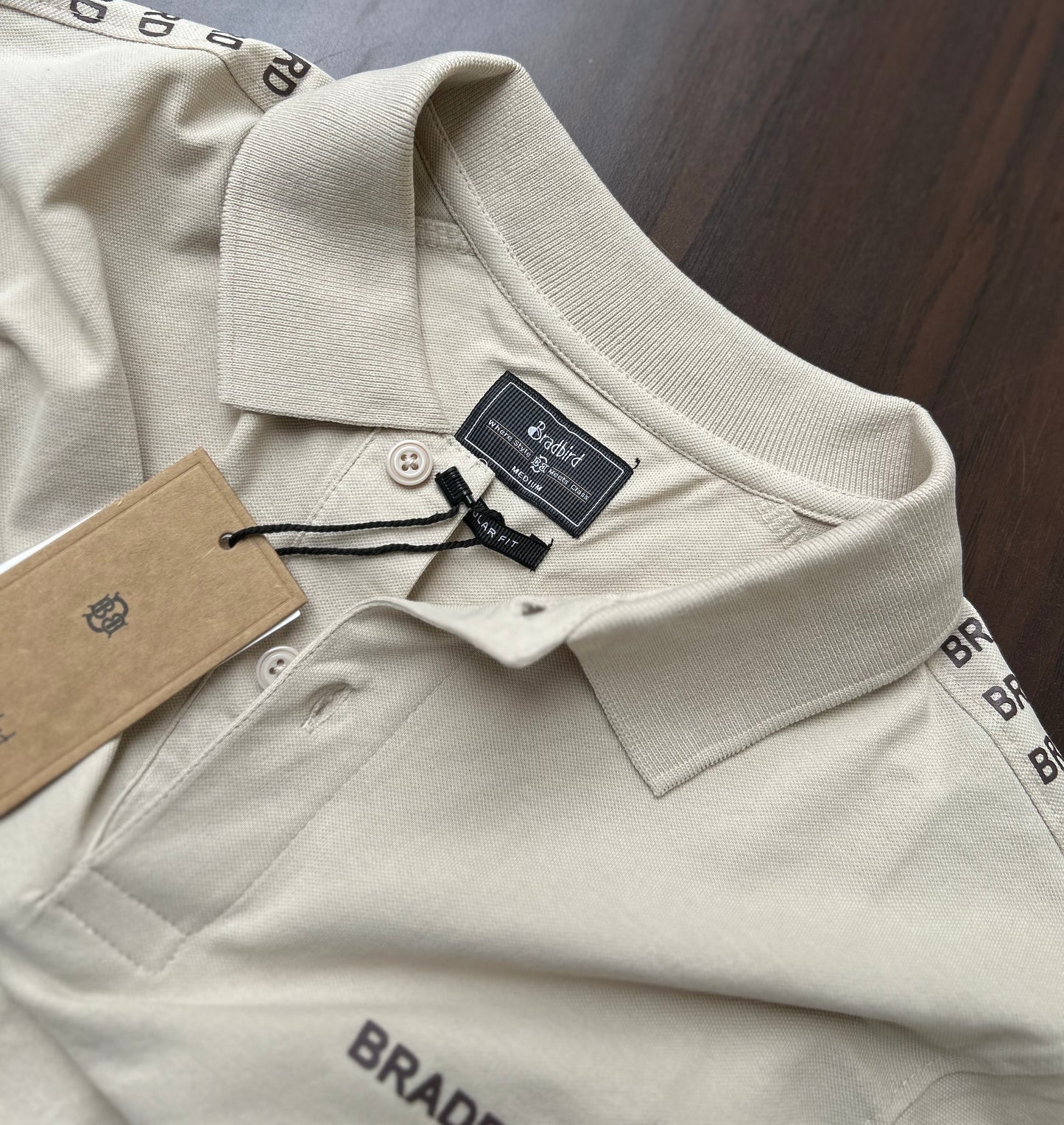 Cream Collar Matty T-Shirt