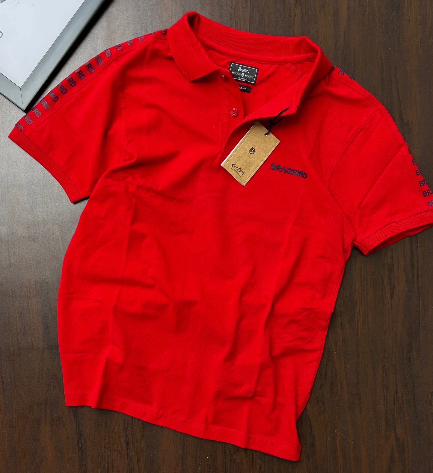 Red Collar Matty T-Shirt