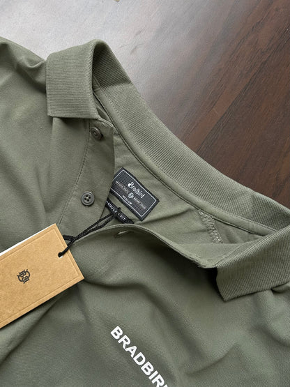 Cardamom Green Collar Matty T-Shirt