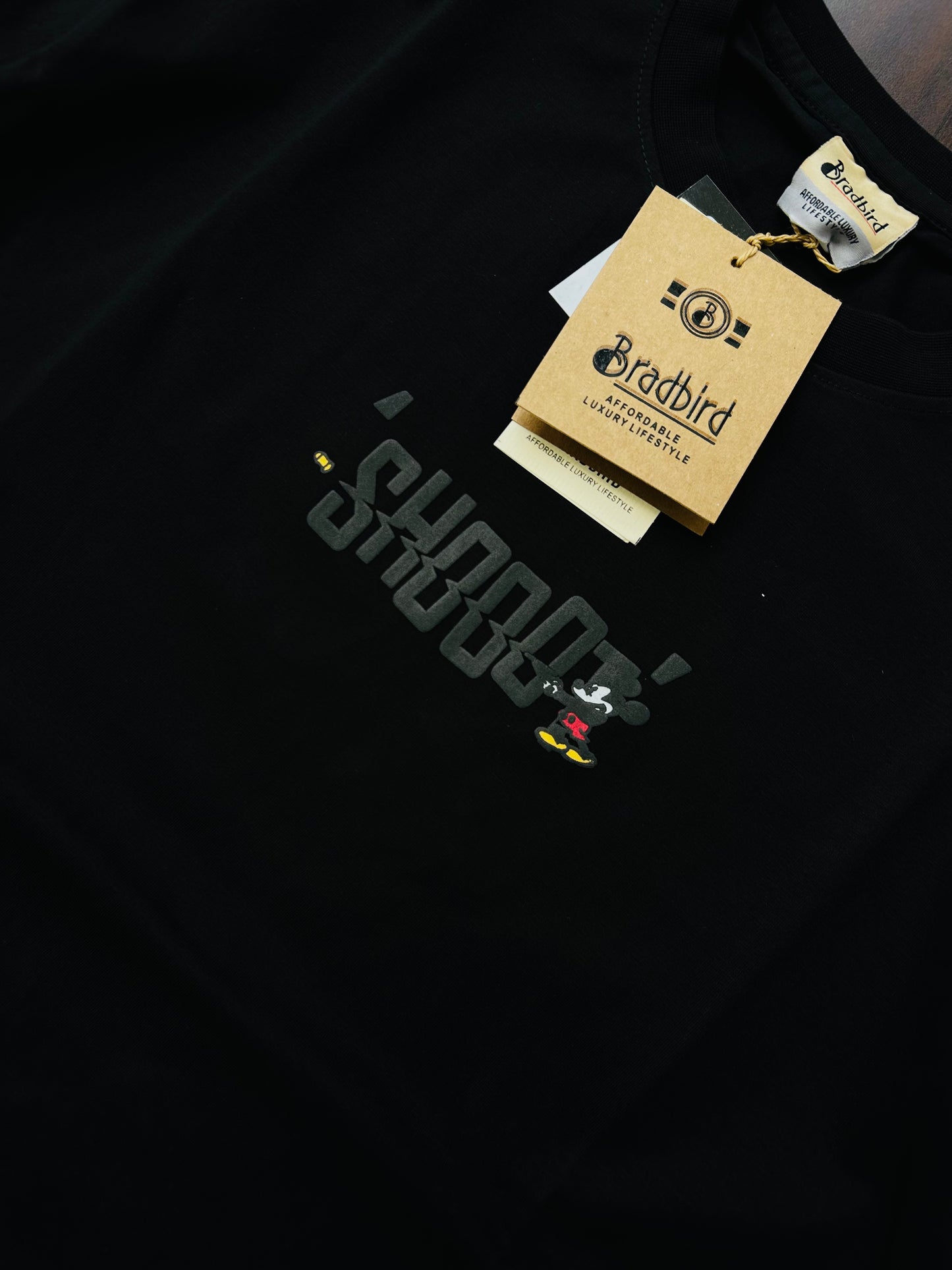 Bradbird Rebel Backprint Tee – Jet Black