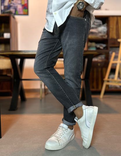 Bradbird Washed Charcoal Jeans