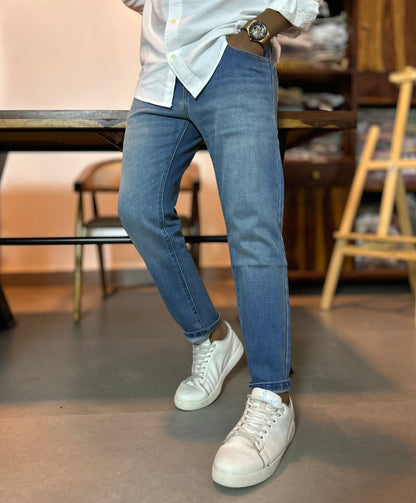 Bradbird Mid-Wash Blue Jeans – Everyday Ankle Fit