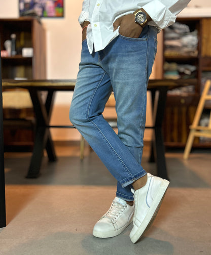 Bradbird Mid-Wash Blue Jeans – Everyday Ankle Fit