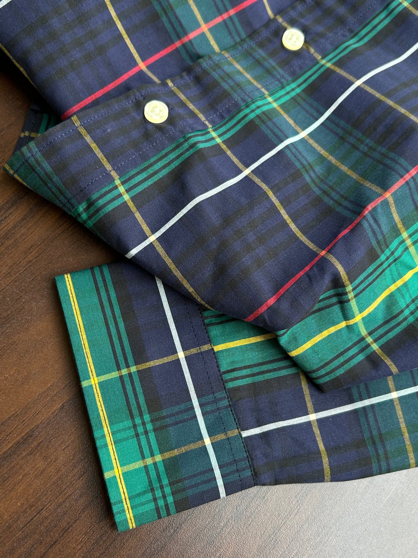 Bradbird Navy Green Checks Shirt