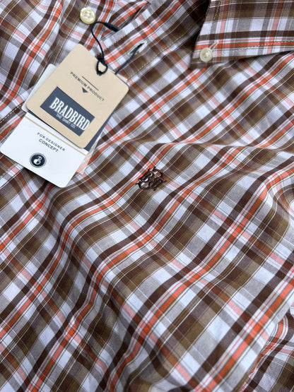 Bradbird Classic Brown Checks Shirt
