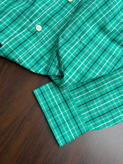 Bradbird Emerald Green Checks Shirt