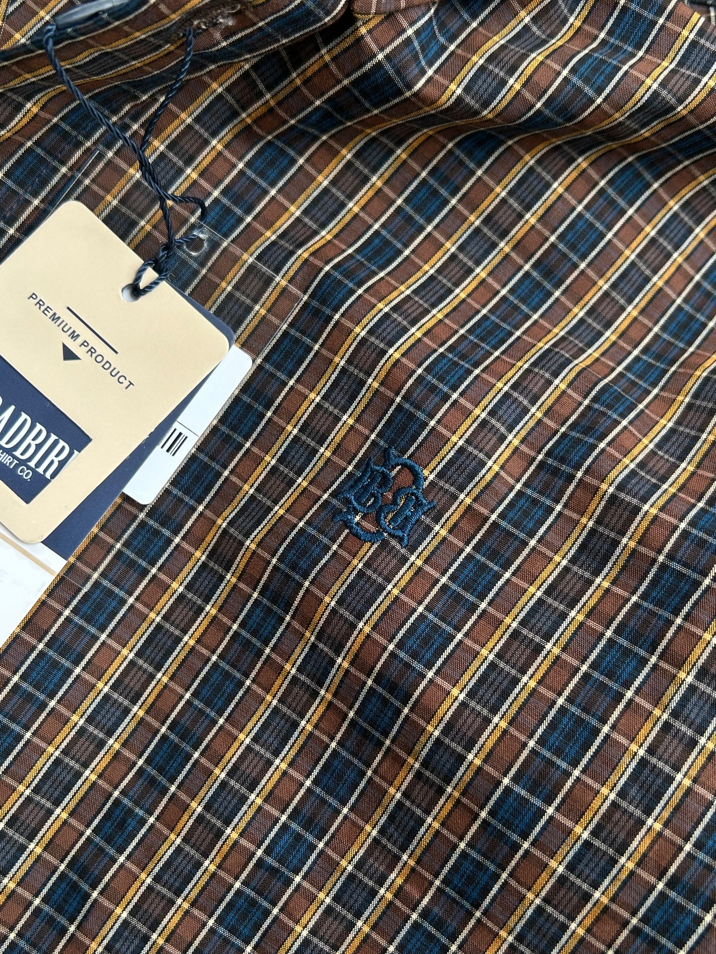 Bradbird Midnight Rust Checks Shirt