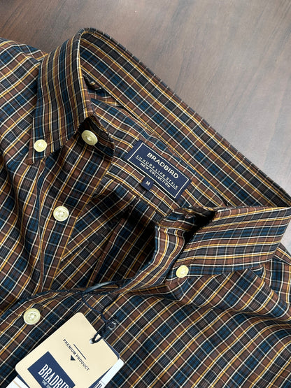 Bradbird Midnight Rust Checks Shirt