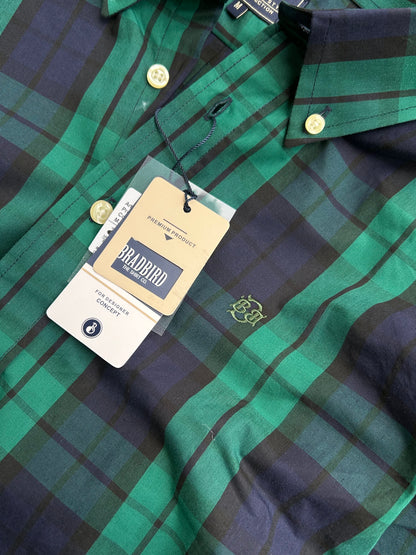 Bradbird Forest Navy Checks Shirt