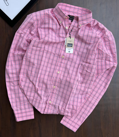 Bradbird Rosé Pink Checks Shirt