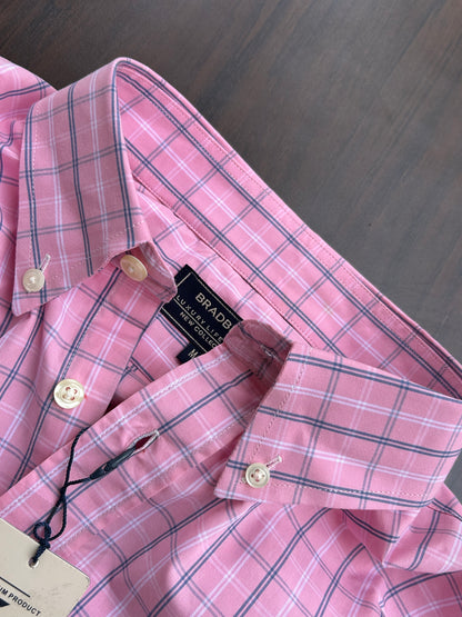 Bradbird Rosé Pink Checks Shirt