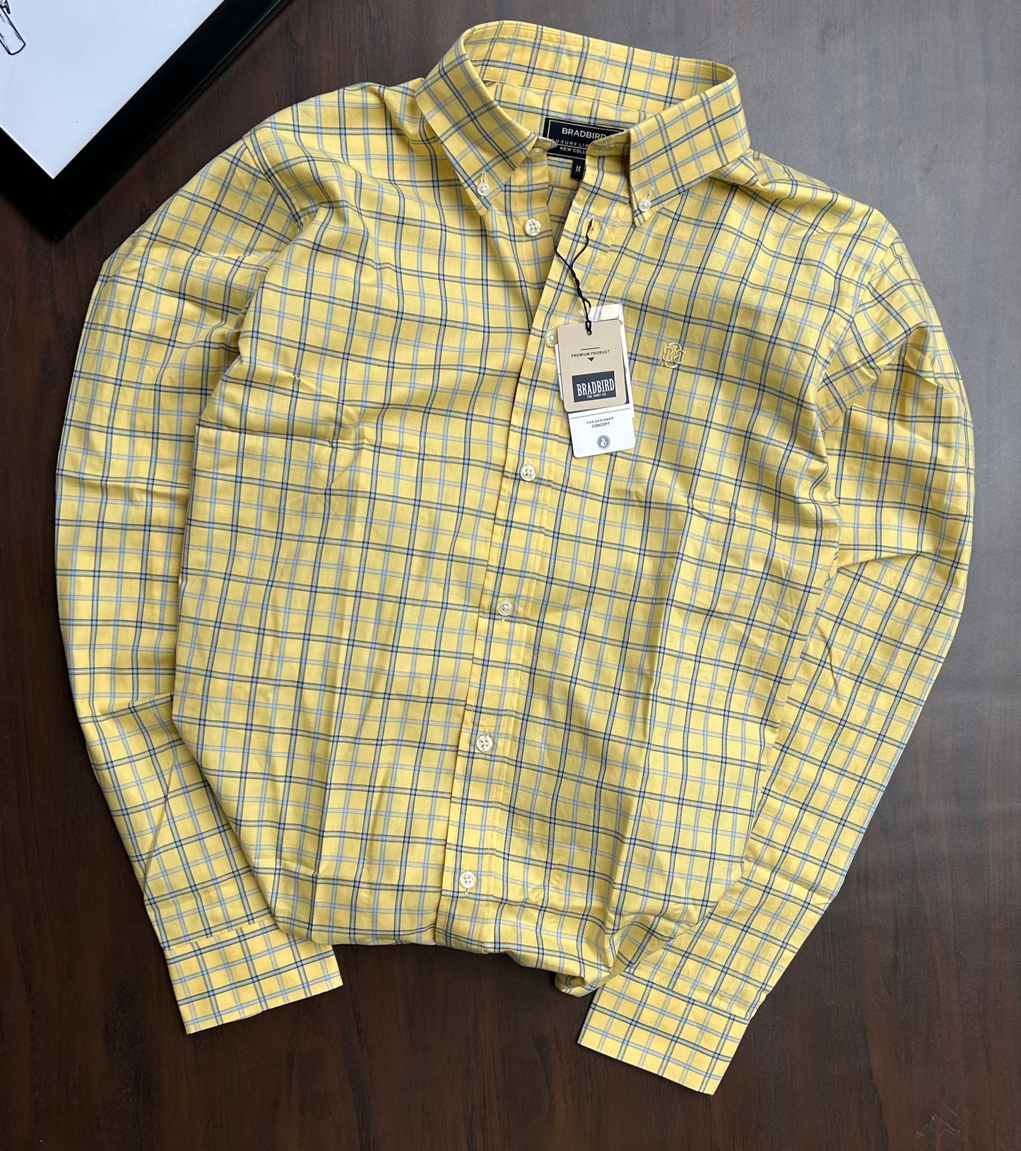 Bradbird Sunshine Yellow Checks Shirt