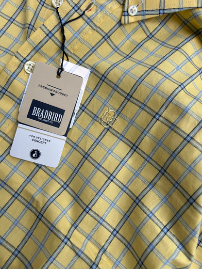 Bradbird Sunshine Yellow Checks Shirt