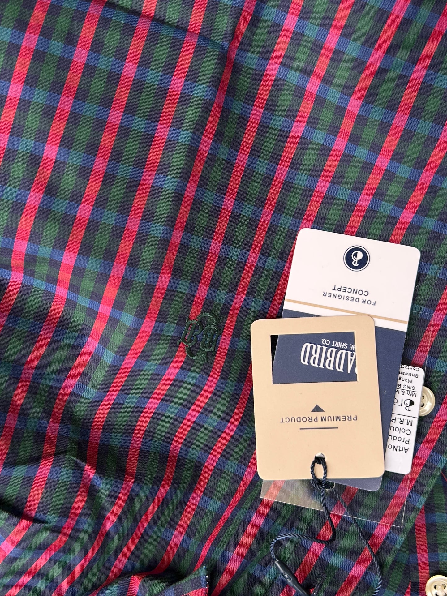 Bradbird Men’s Multicolor Checkered Button-Down Shirt