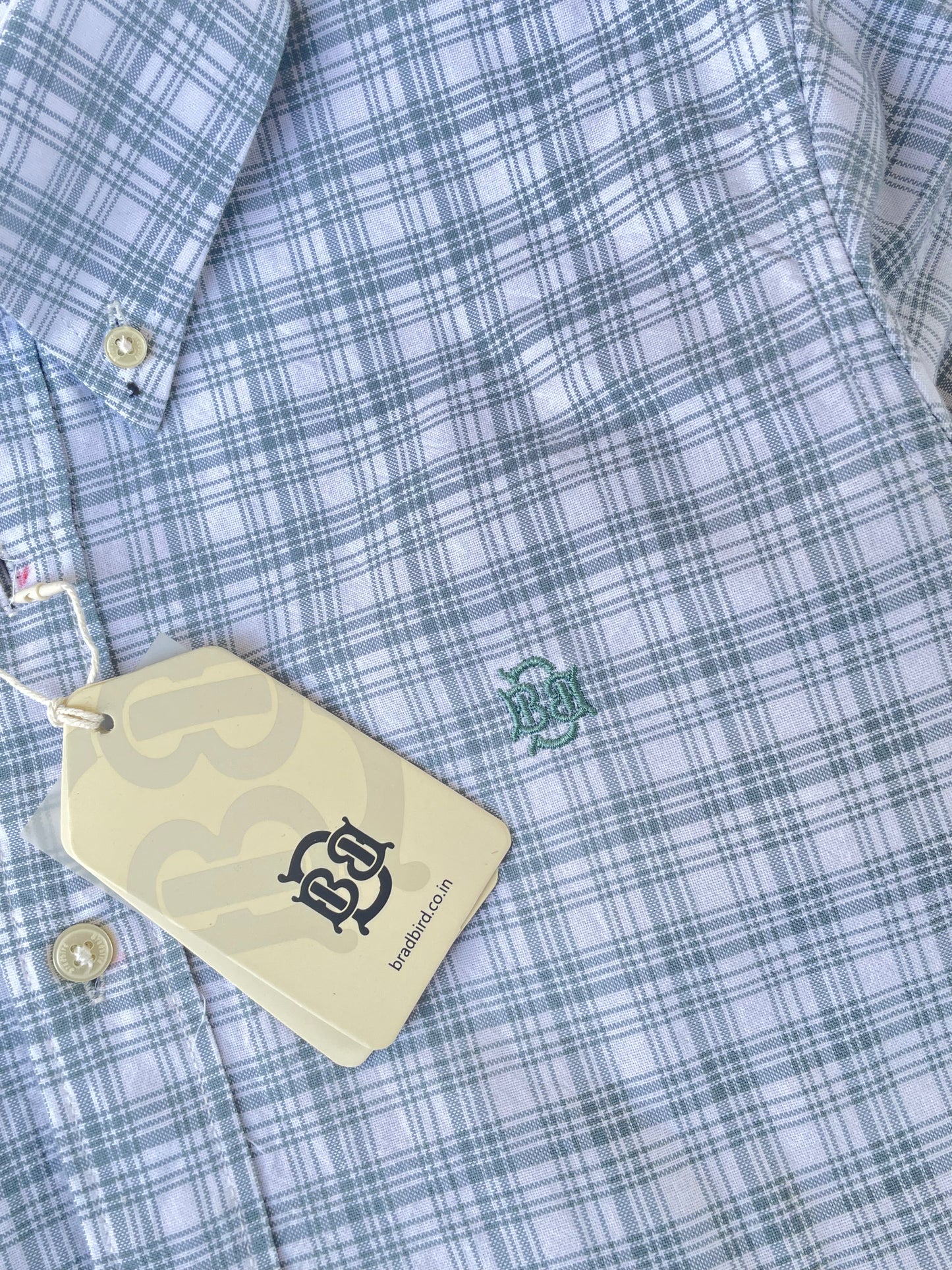 Blue Oxford Checks Shirts by Bradbird | Classic Style & Premium Quality
