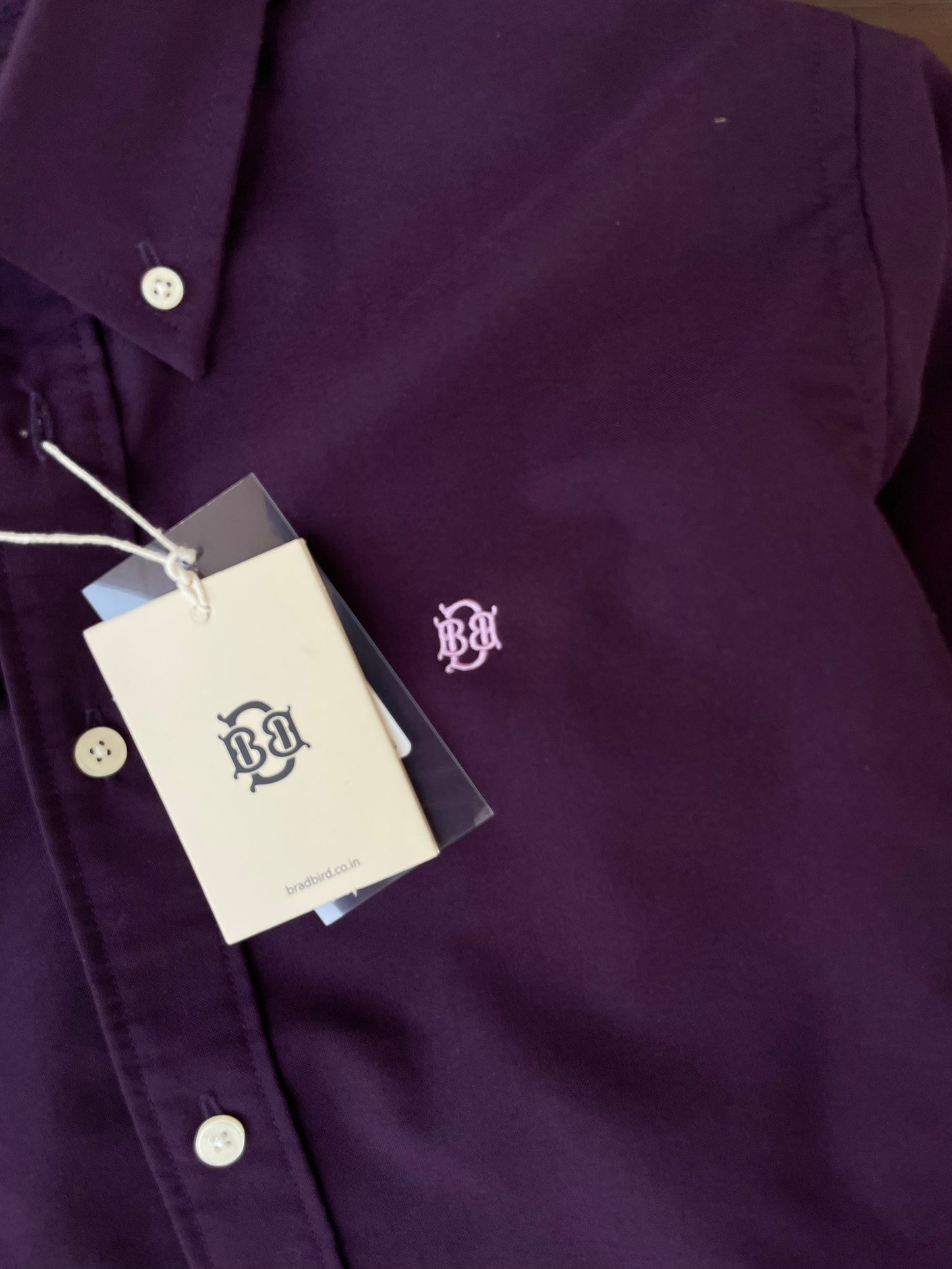 Purple Oxford Plain Shirt for Men | Premium Cotton Casual Shirt