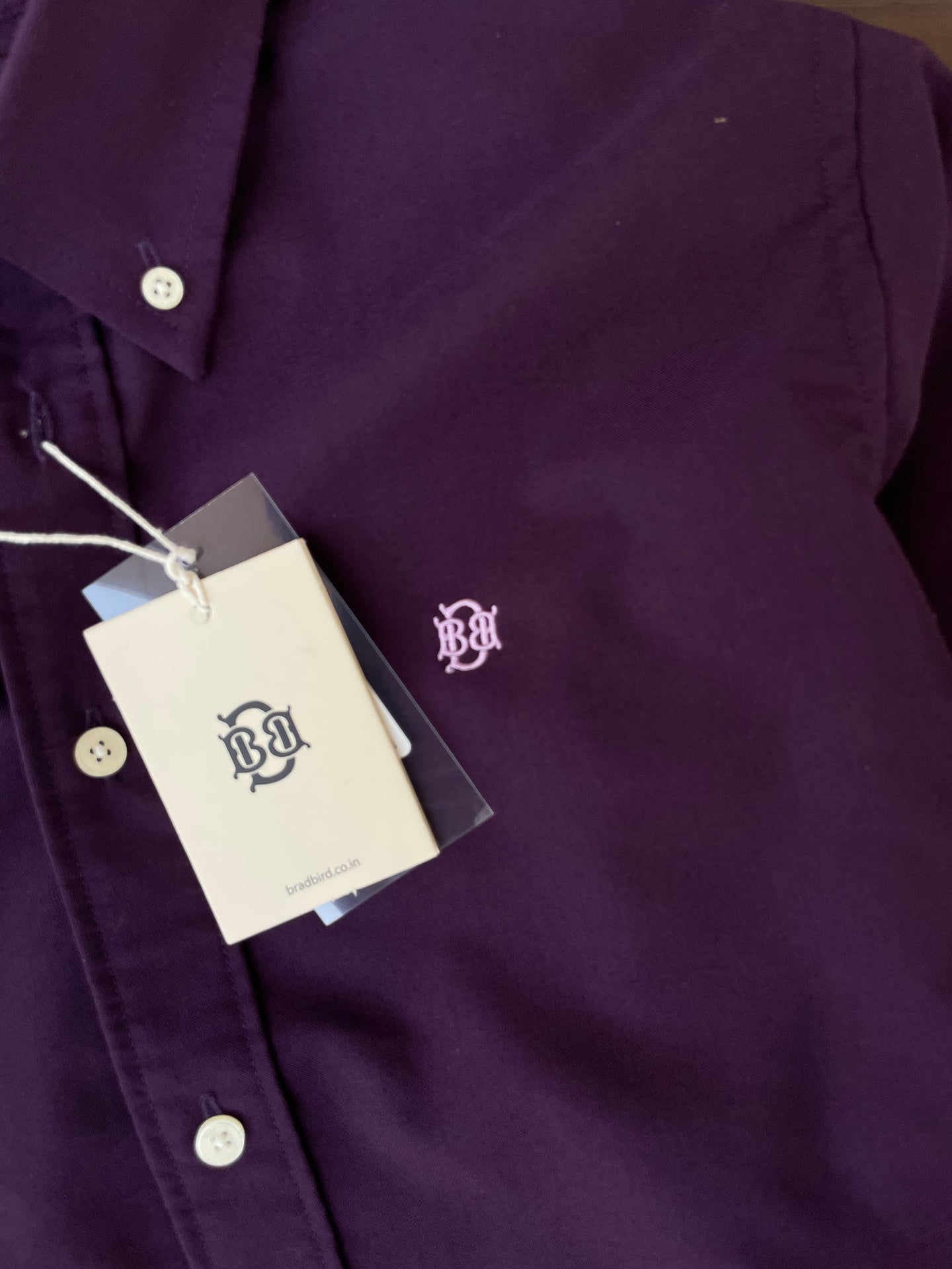 Purple Oxford Plain Shirt for Men | Premium Cotton Casual Shirt