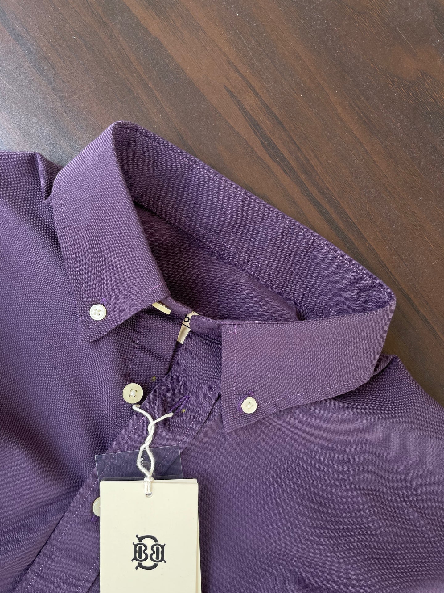 Bradbird Premium Deep Purple Oxford Cotton Shirt for Men - Slim Fit