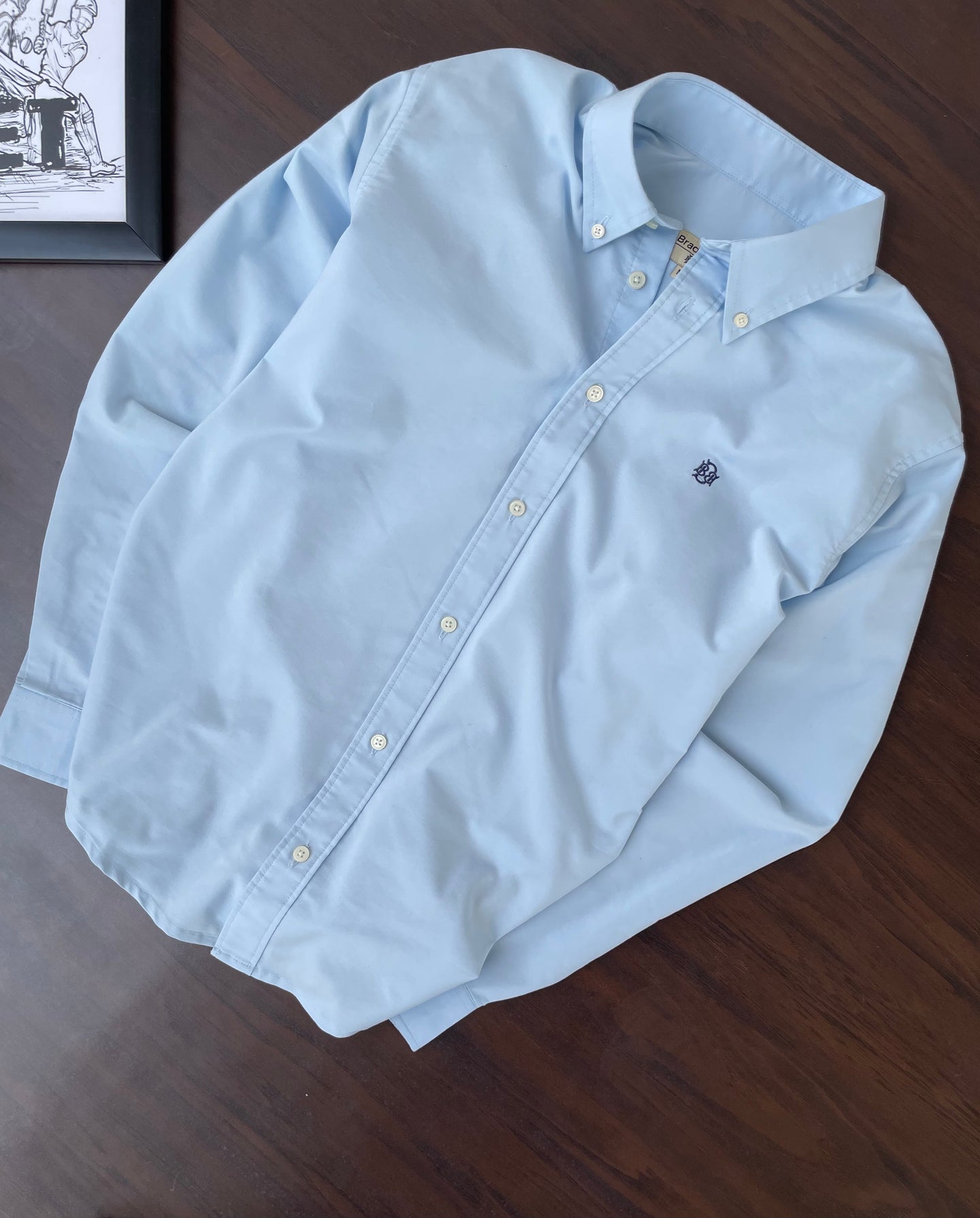 Bradbird Essential Sky Blue Oxford Shirt - Formal & Casual Wear for Men