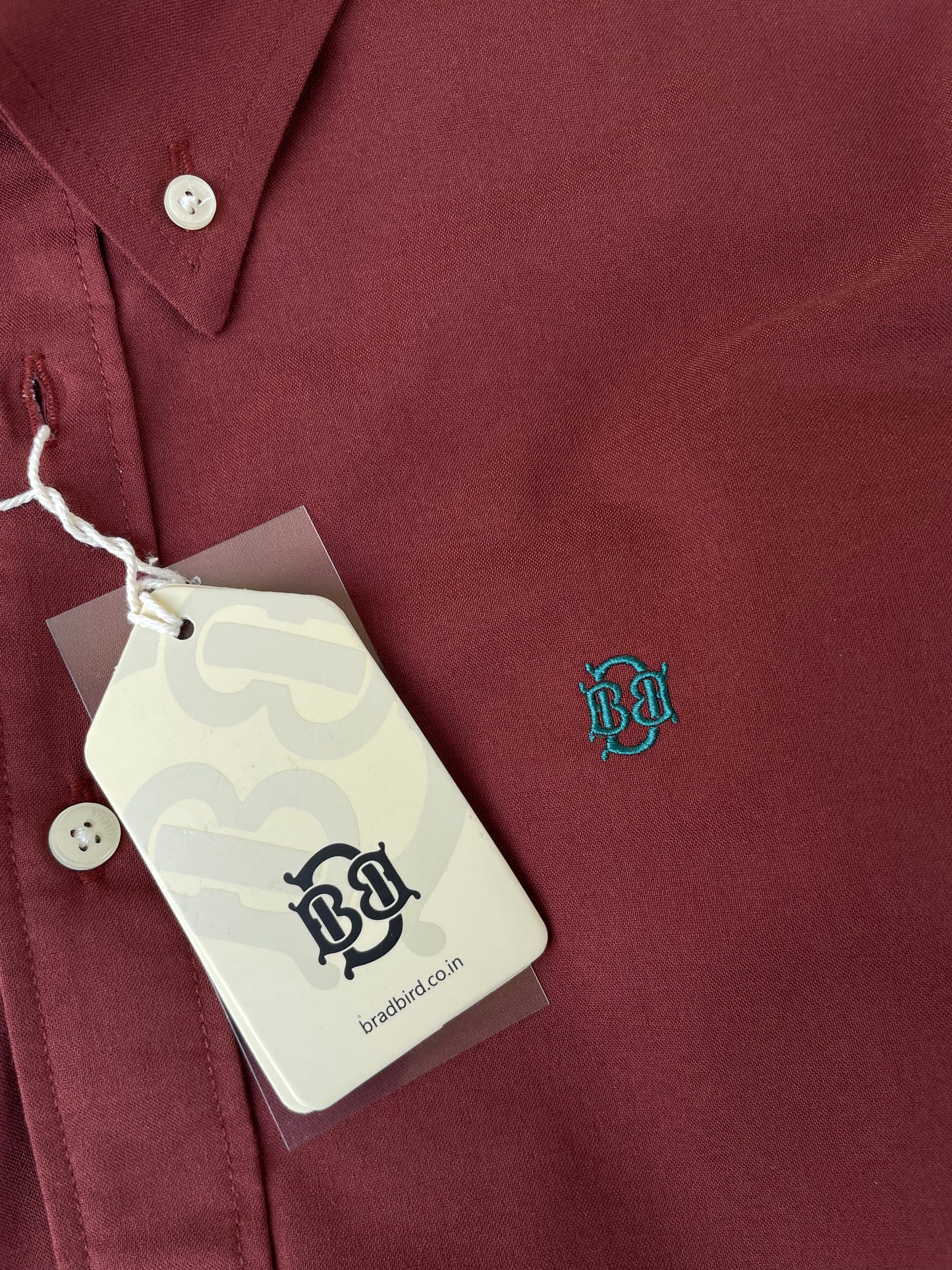 Premium Deep Red/Maroon Oxford Shirt – Men’s Urban Style