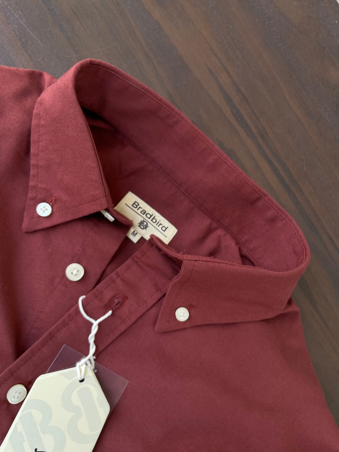 Premium Deep Red/Maroon Oxford Shirt – Men’s Urban Style
