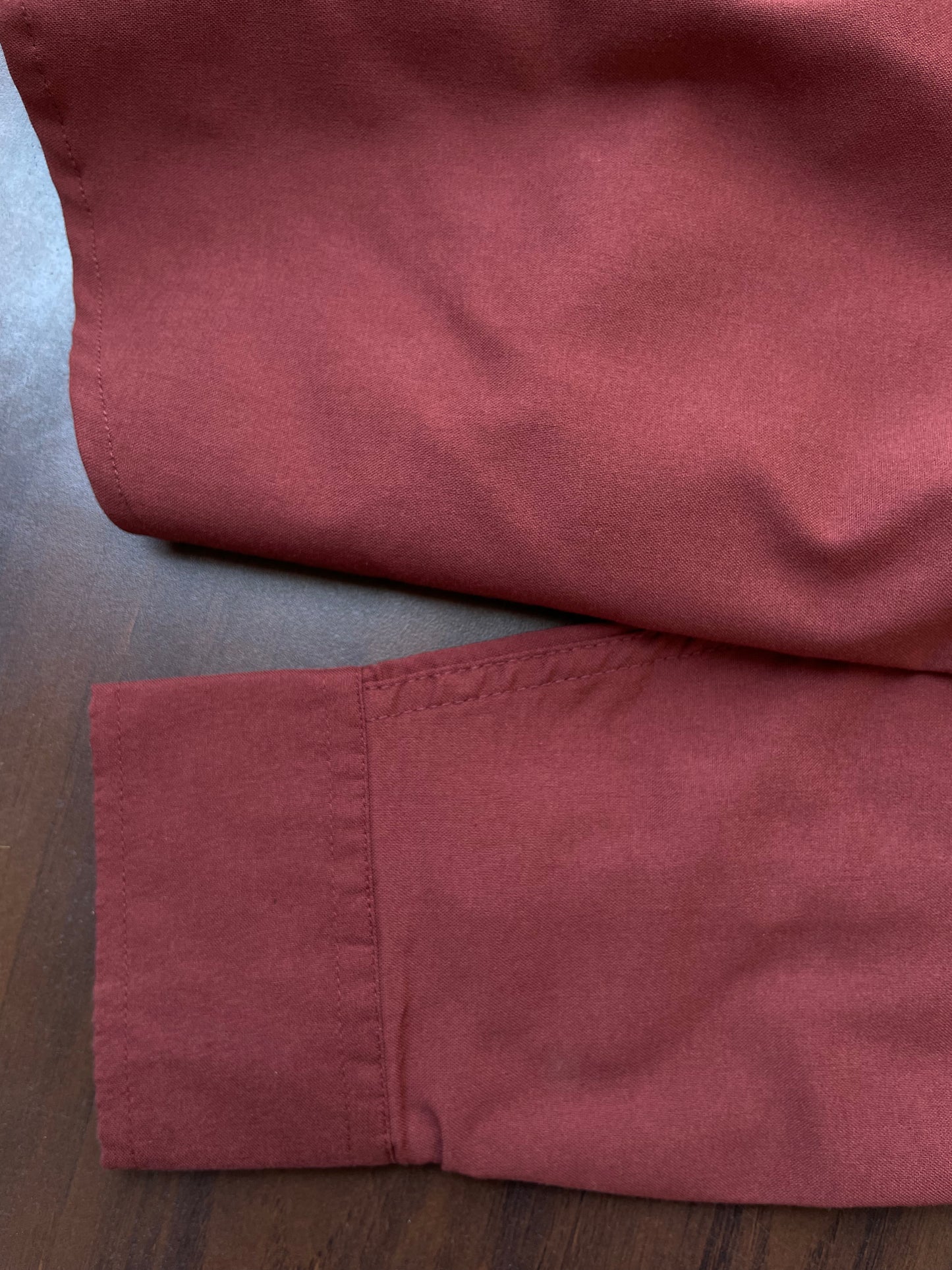 Premium Deep Red/Maroon Oxford Shirt – Men’s Urban Style