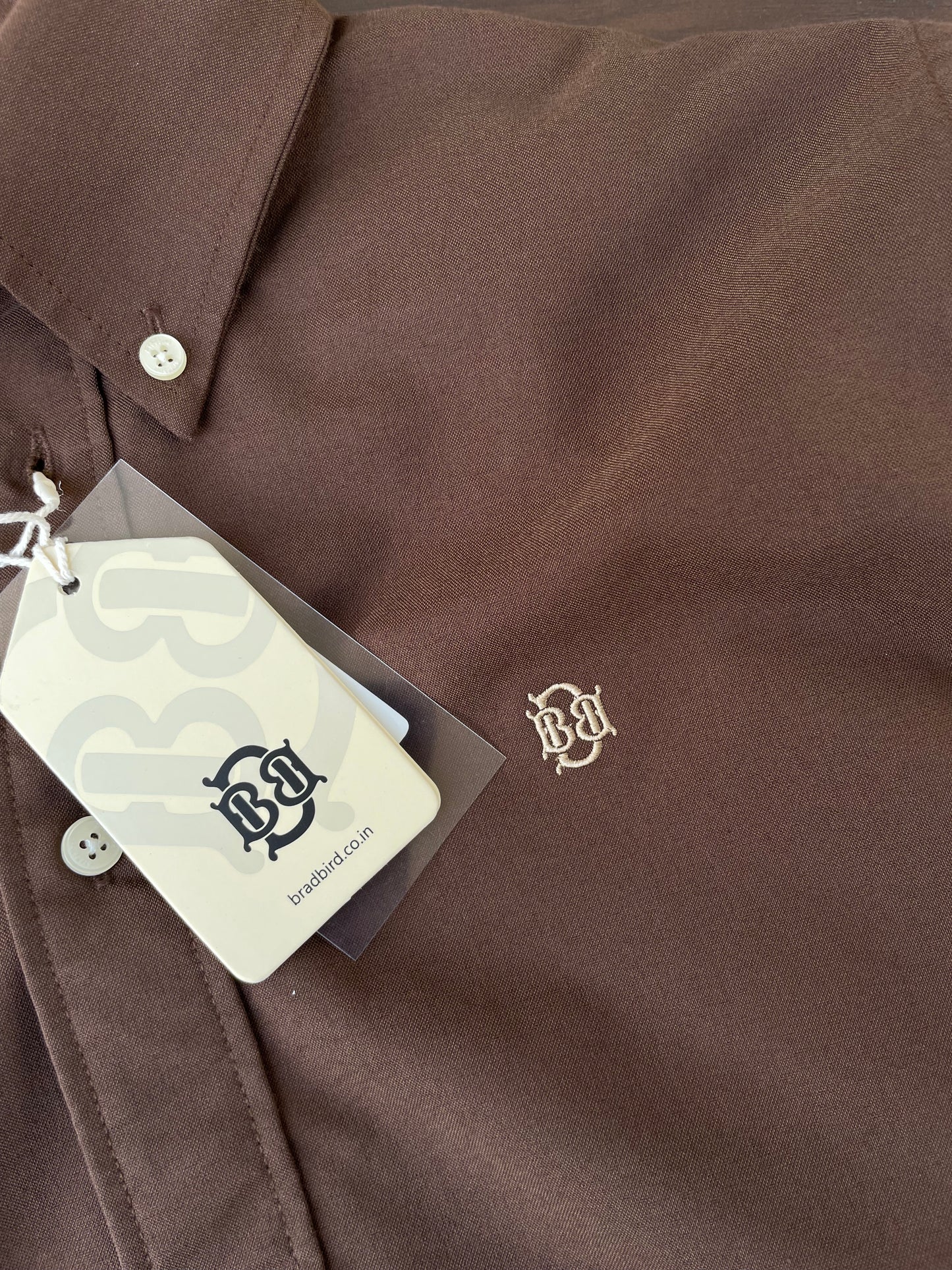 Premium Chocolate Brown Oxford Shirt – Urban Men's Style | BRADBIRD