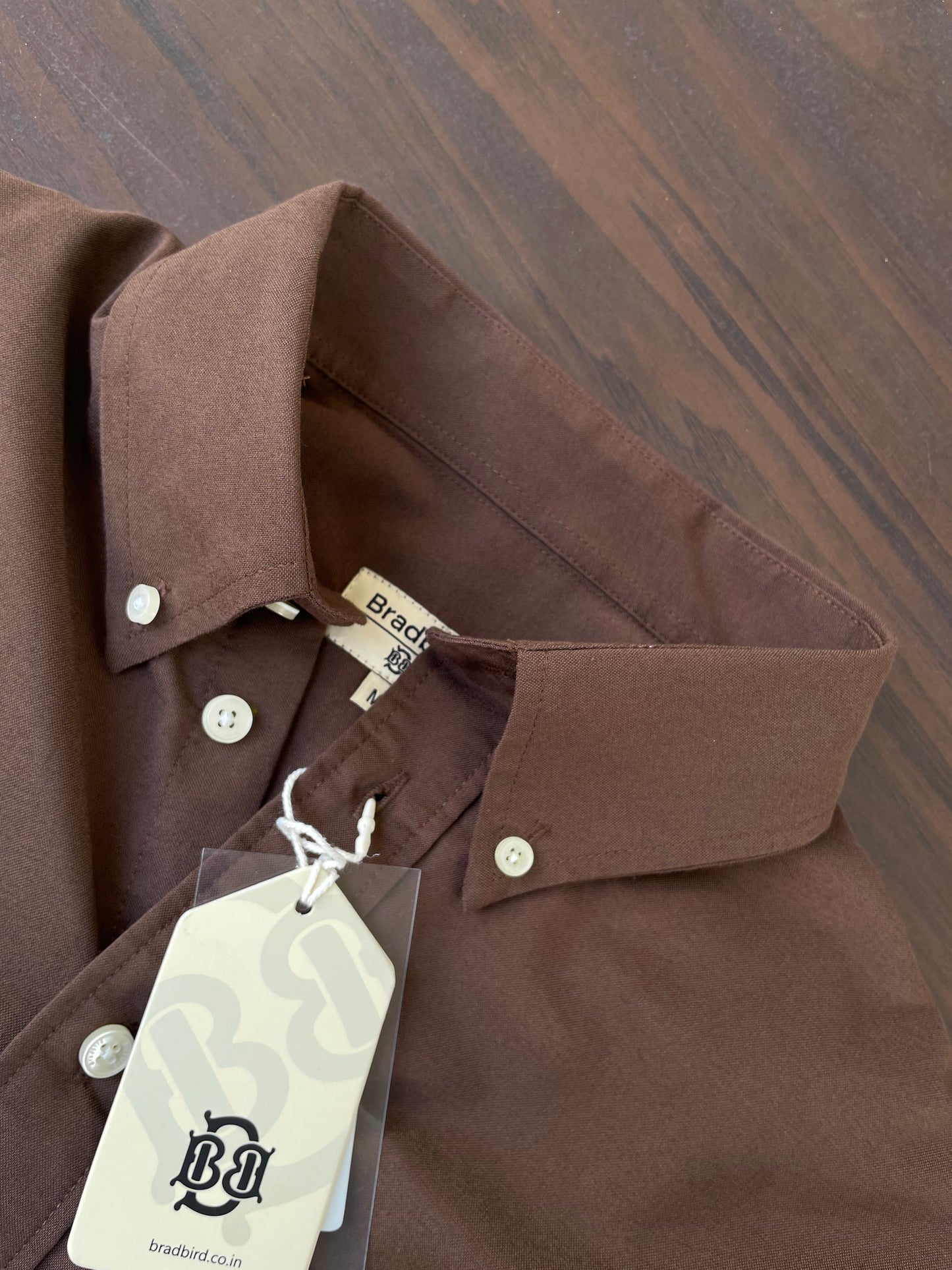 Premium Chocolate Brown Oxford Shirt – Urban Men's Style | BRADBIRD