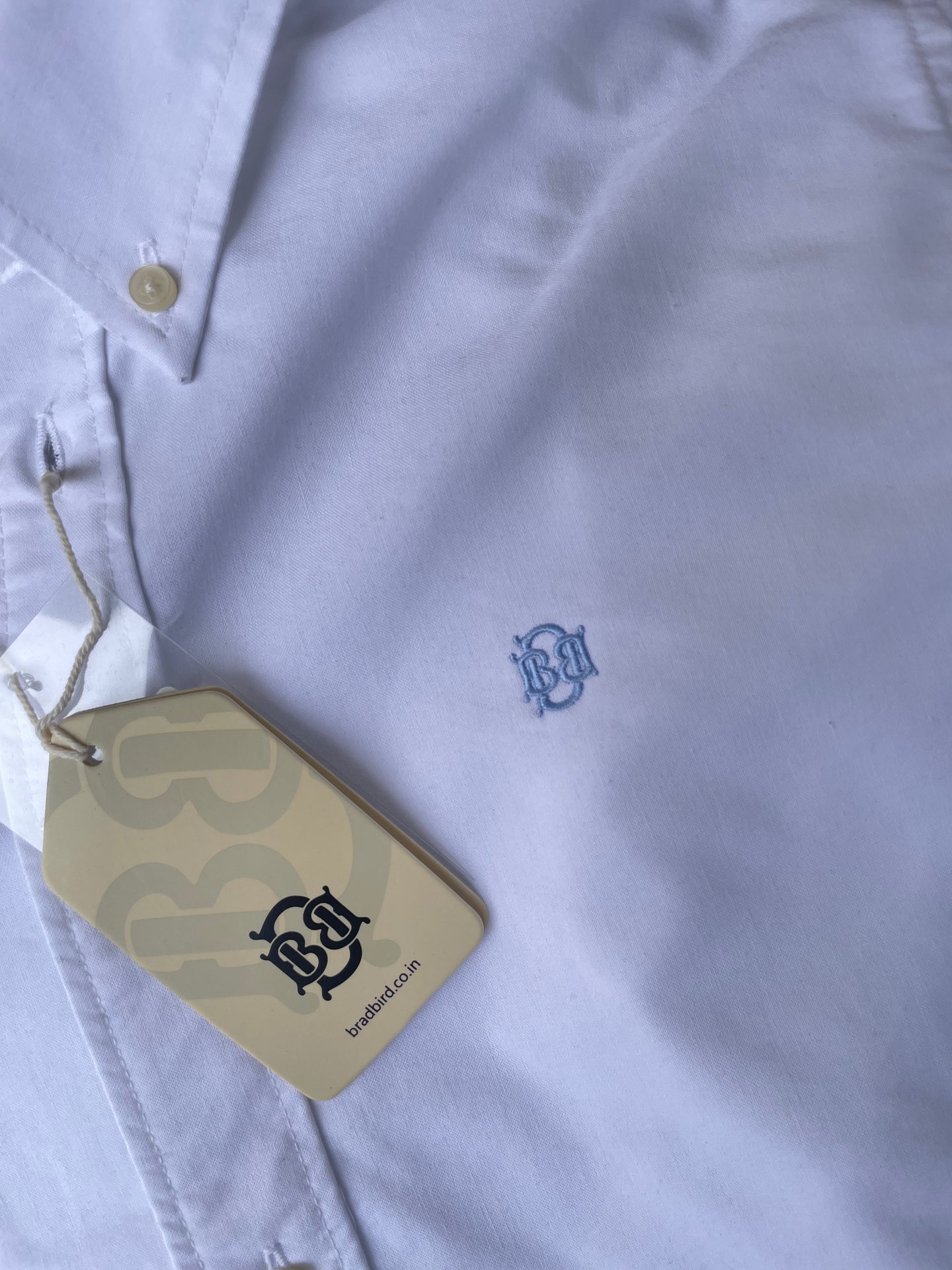 Classic White Oxford Shirt for Men – Premium Cotton Essential | BRADBIRD