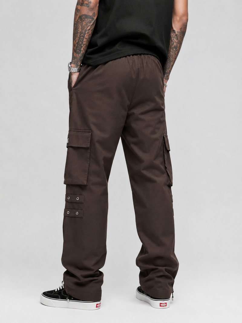 Straight Fit Cargo Pants - Urban Streetwear Lowers