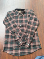 Forest Green & Dusty Pink Checked Shirt | Premium Cotton Shirt | Bradbird