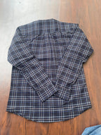 Midnight Navy & Ice Blue Checked Shirt | Premium Cotton Shirt | Bradbird