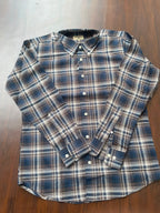 Charcoal & Warm Tan Checked Shirt | Premium Cotton Shirt | Bradbird
