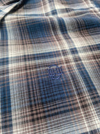 Charcoal & Warm Tan Checked Shirt | Premium Cotton Shirt | Bradbird