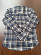 Charcoal & Warm Tan Checked Shirt | Premium Cotton Shirt | Bradbird
