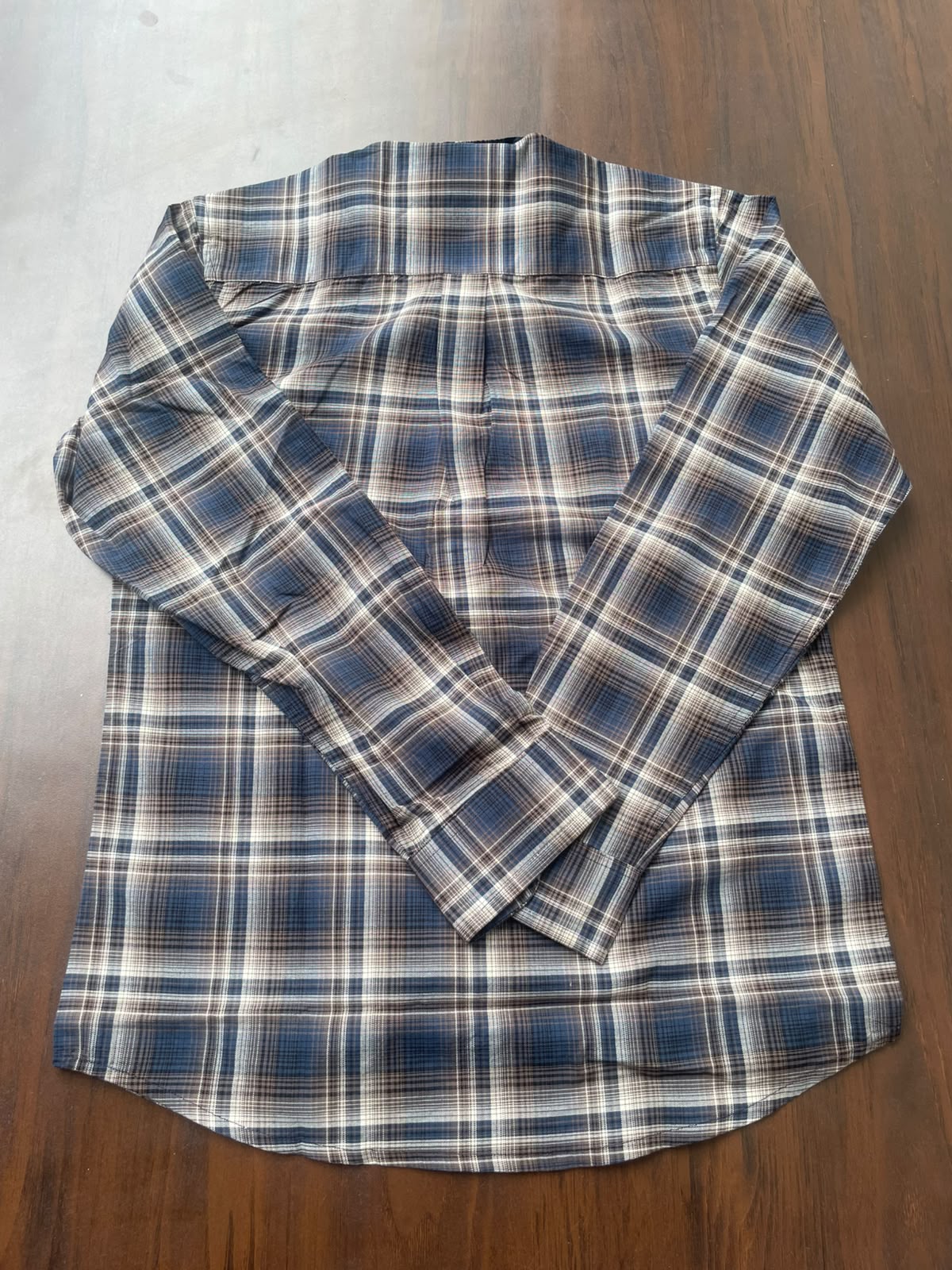 Charcoal & Warm Tan Checked Shirt | Premium Cotton Shirt | Bradbird