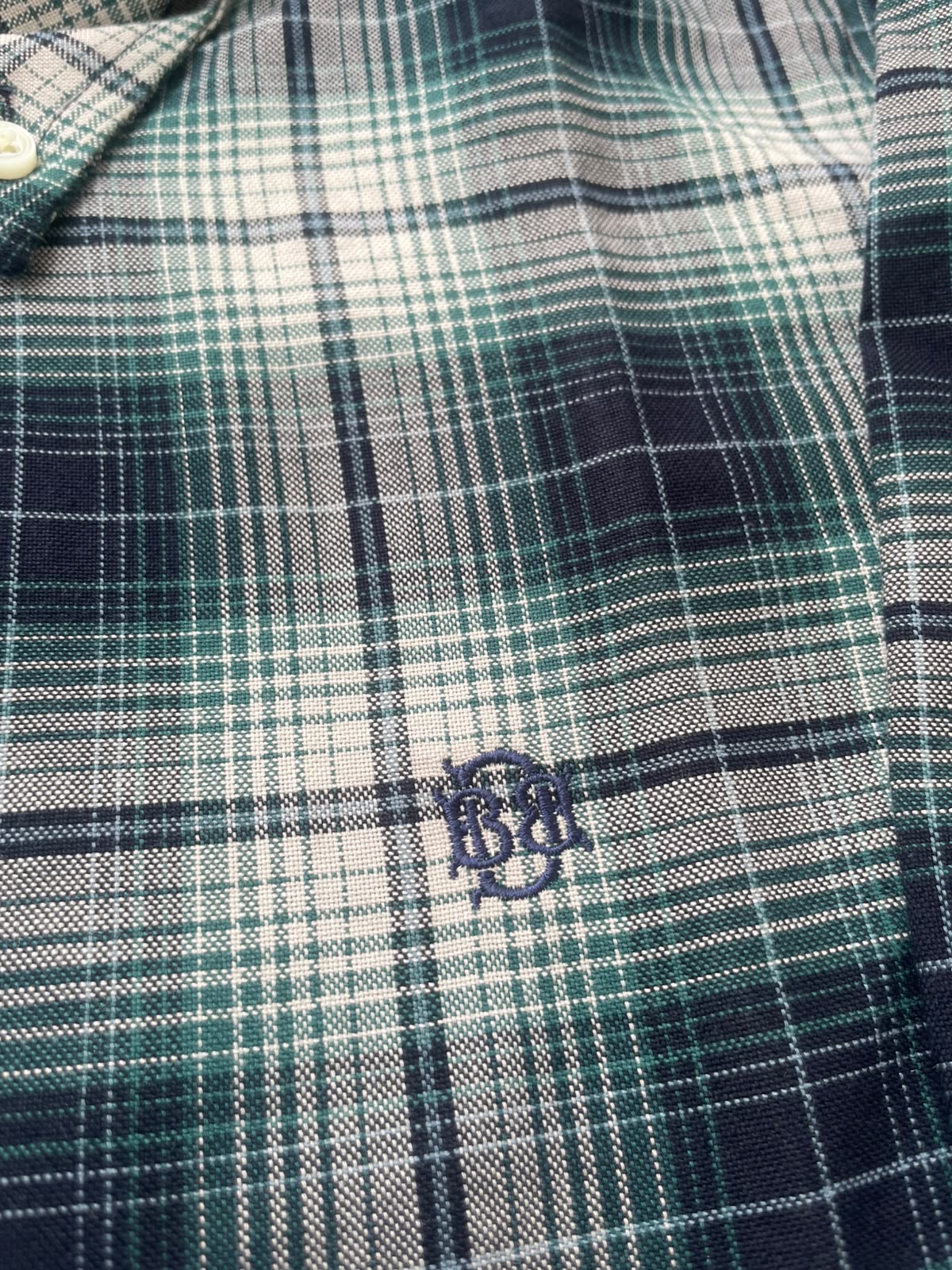 Emerald Green & Navy Checked Shirt | Premium Cotton Shirt | Bradbird