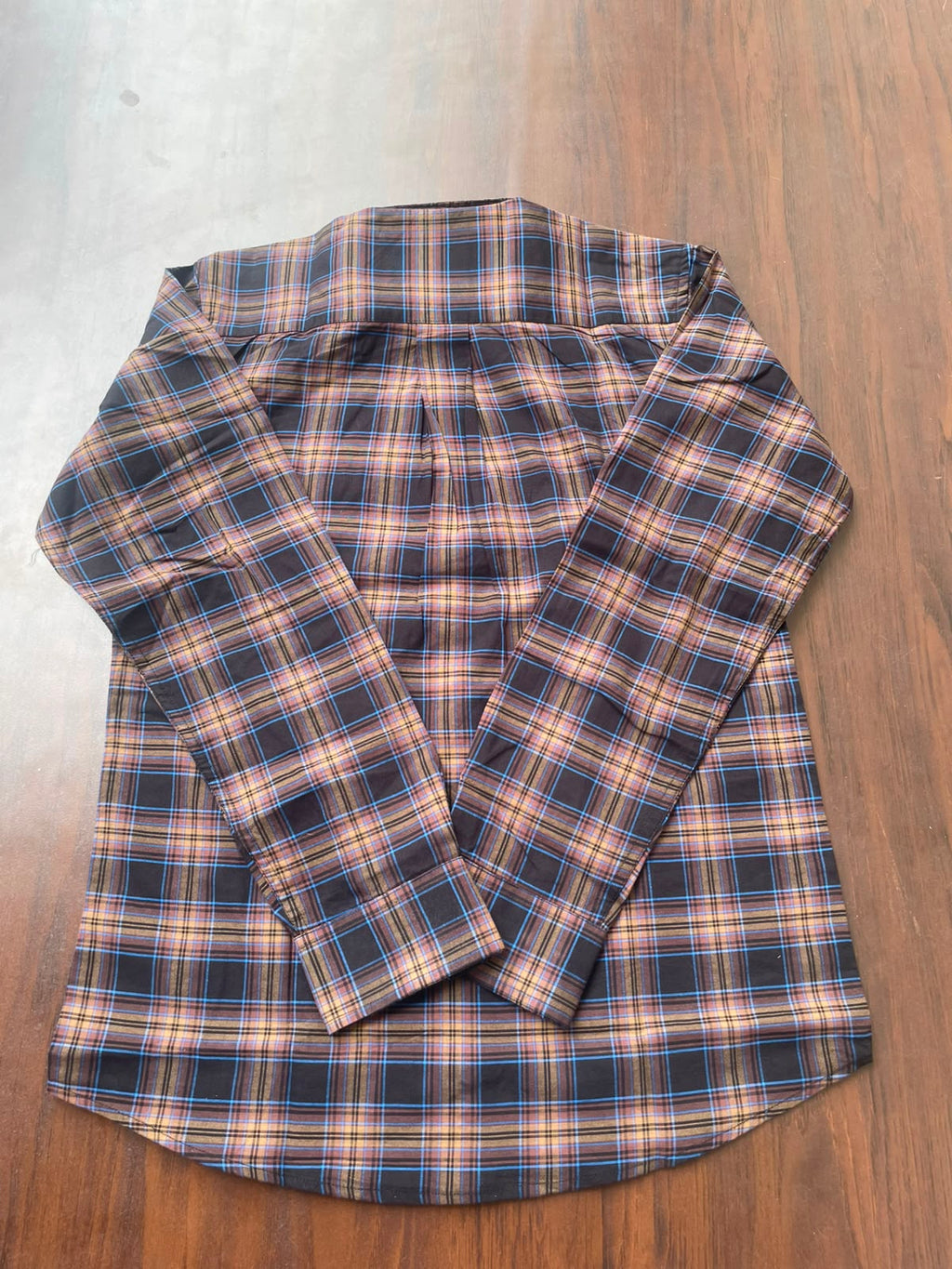 Charcoal & Warm Tan Checked Shirt | Premium Cotton Shirt | Bradbird