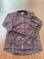 Burgundy & Charcoal Checked Shirt | Premium Cotton Casual Shirt | Bradbird