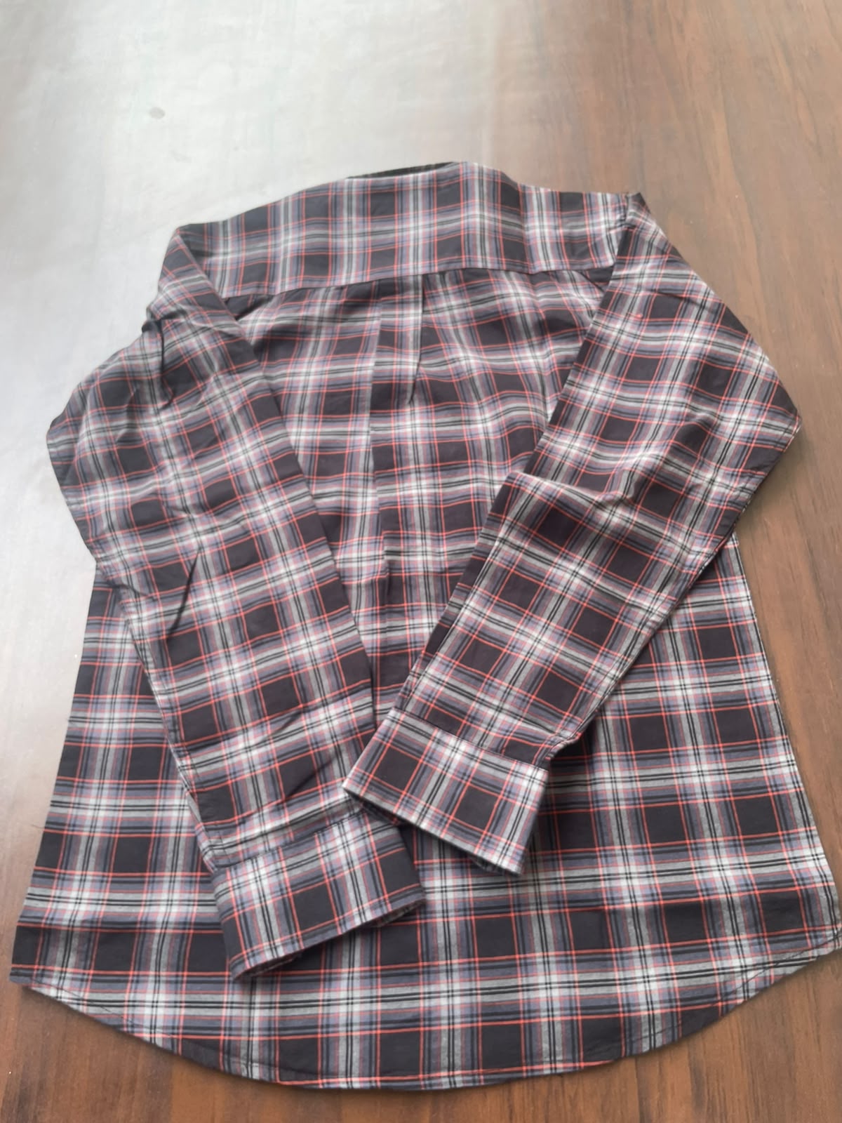 Premium Charcoal Plaid Long Sleeve Shirt | Bradbird