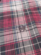 Maroon & Grey Checked Shirt | Premium Casual Cotton Shirt | Bradbird